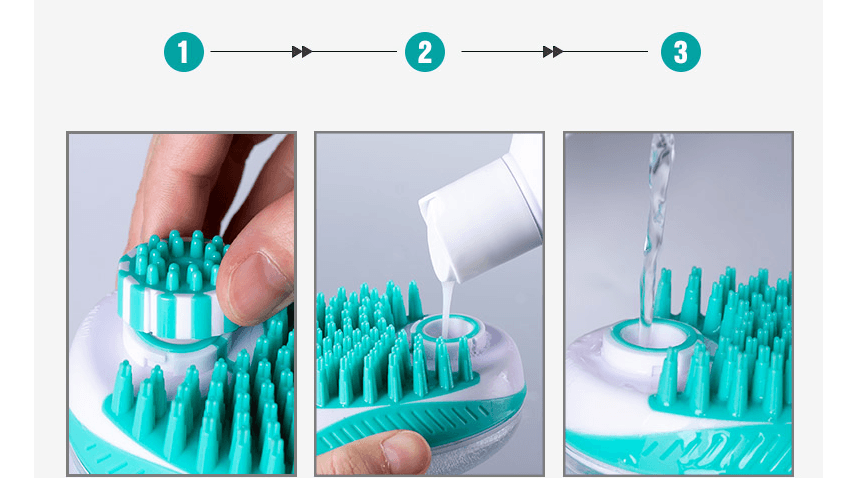 The Luxepaws Spagroom: 2-In-1 Pet Bath Massage Comb