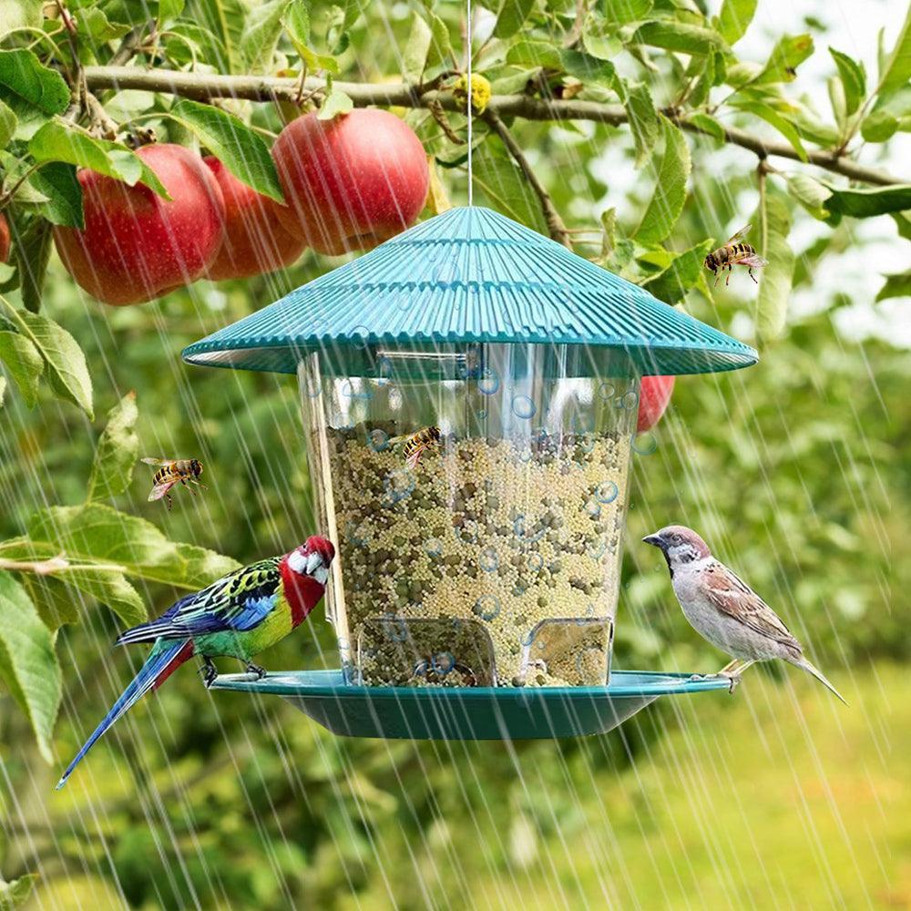 Deluxe Hanging Metal Bird Feeder: Attract And Delight Garden Birds With Style