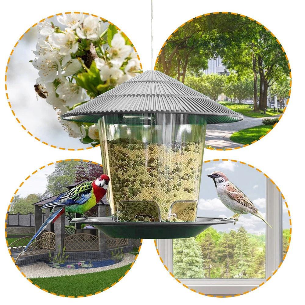 Deluxe Hanging Metal Bird Feeder: Attract And Delight Garden Birds With Style